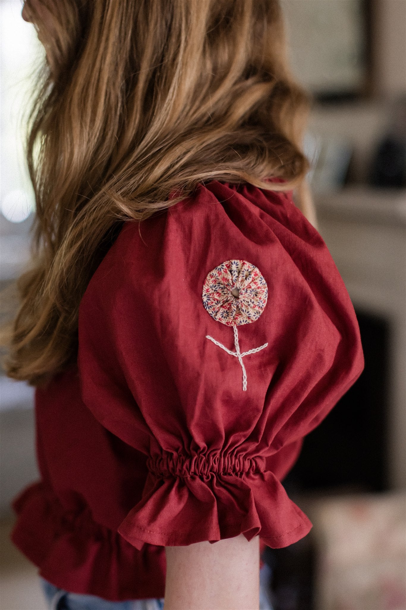 The Albany Blouse | Yo-Yo Appliqué