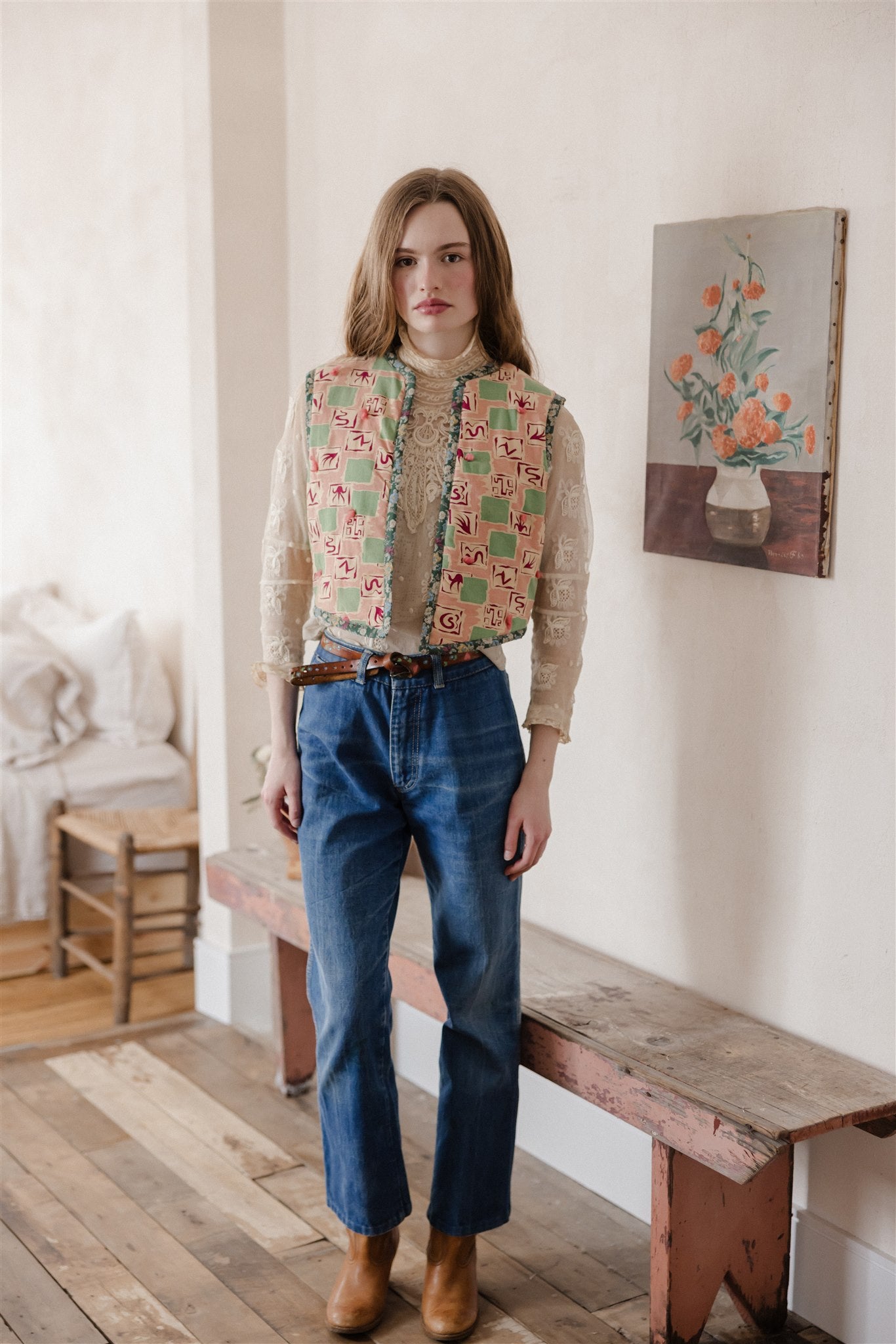 Margaux Folk Vest | Village Square