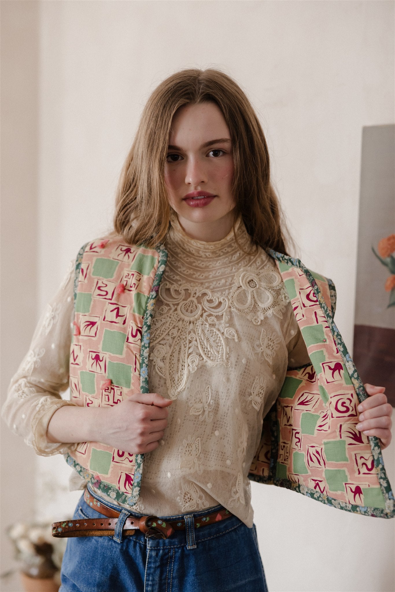 Margaux Folk Vest | Village Square