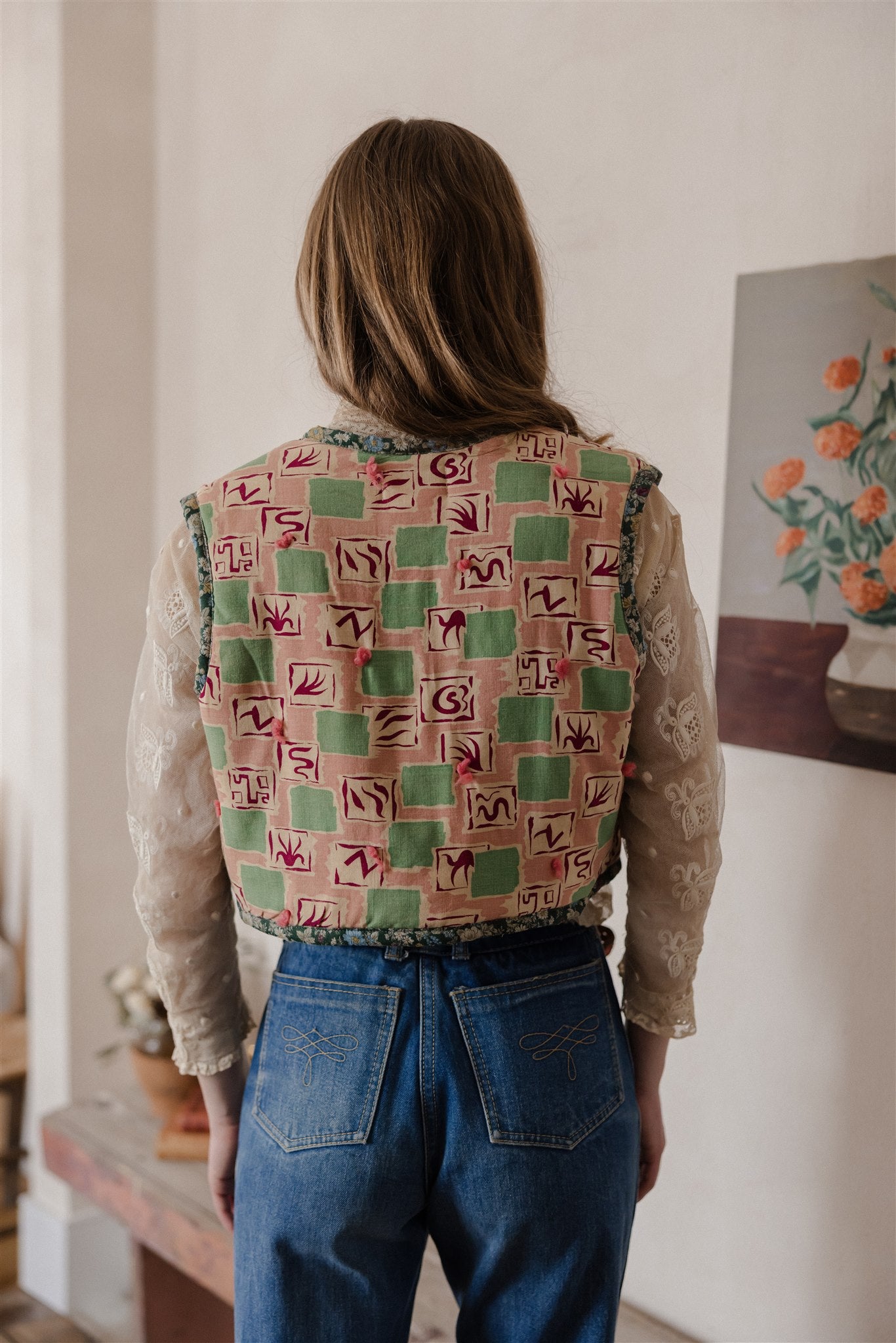Margaux Folk Vest | Village Square