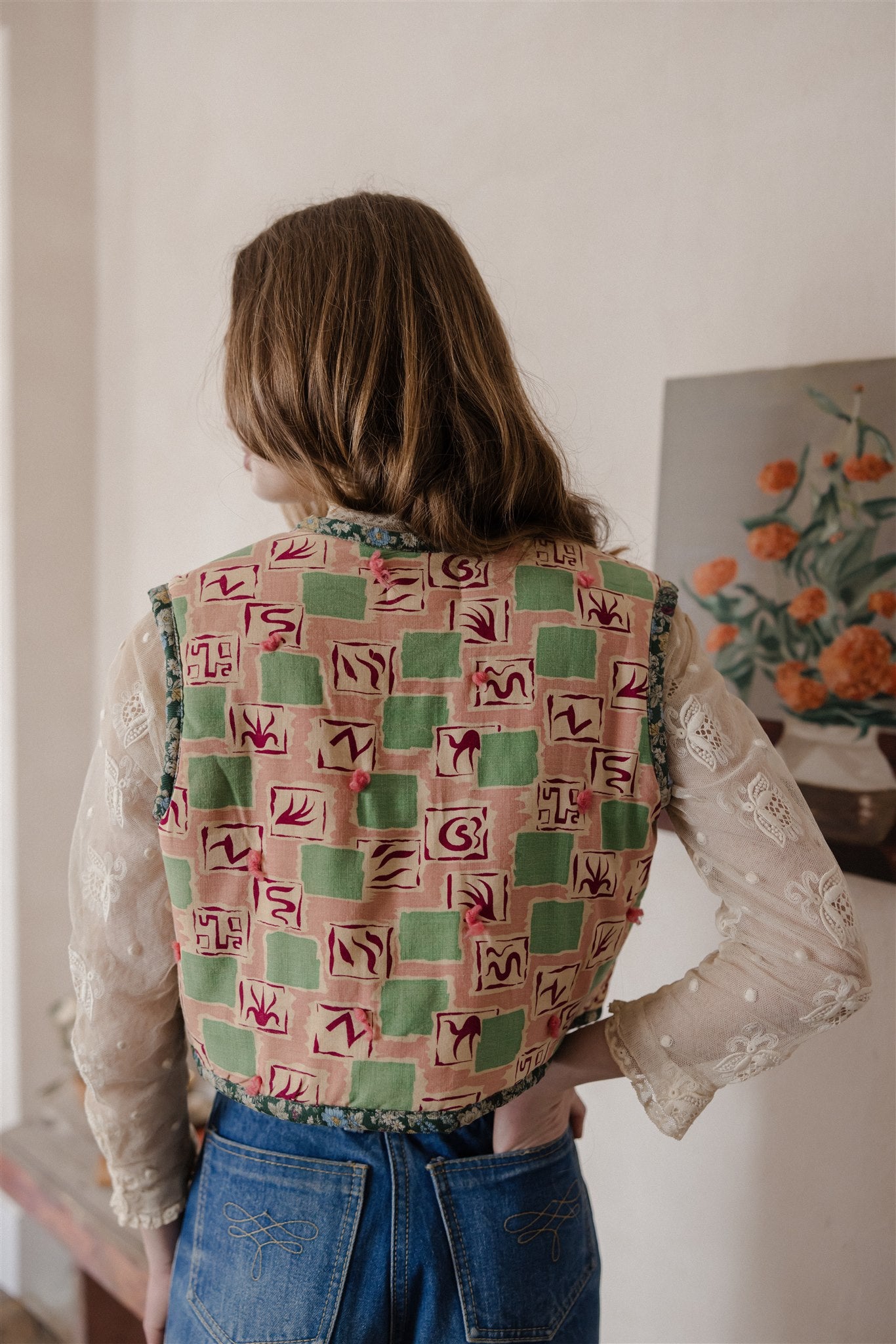 Margaux Folk Vest | Village Square