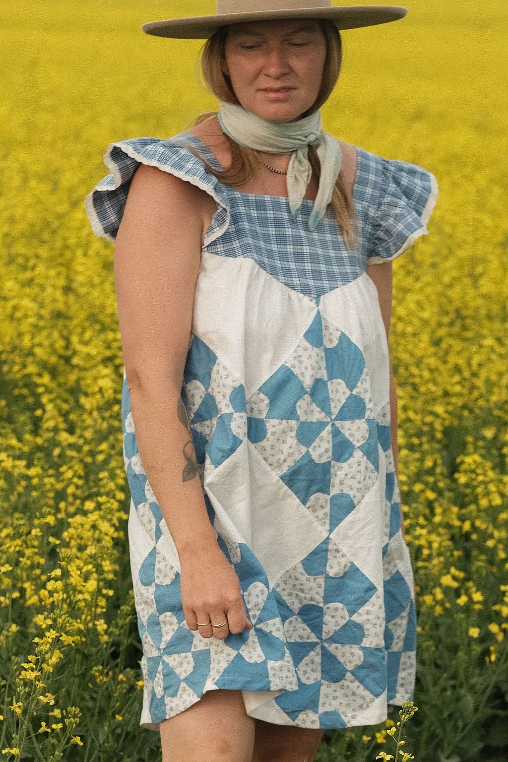 The Jumble Dress in Heirloom Gold | Country Fair