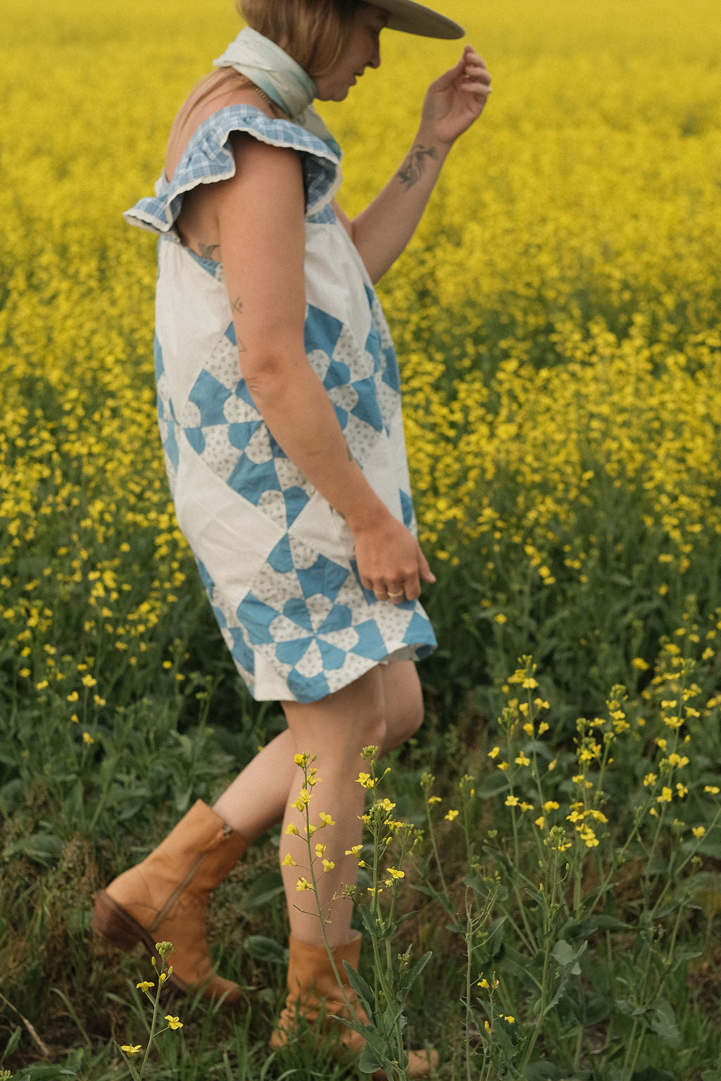 The Jumble Dress in Heirloom Gold | Country Fair