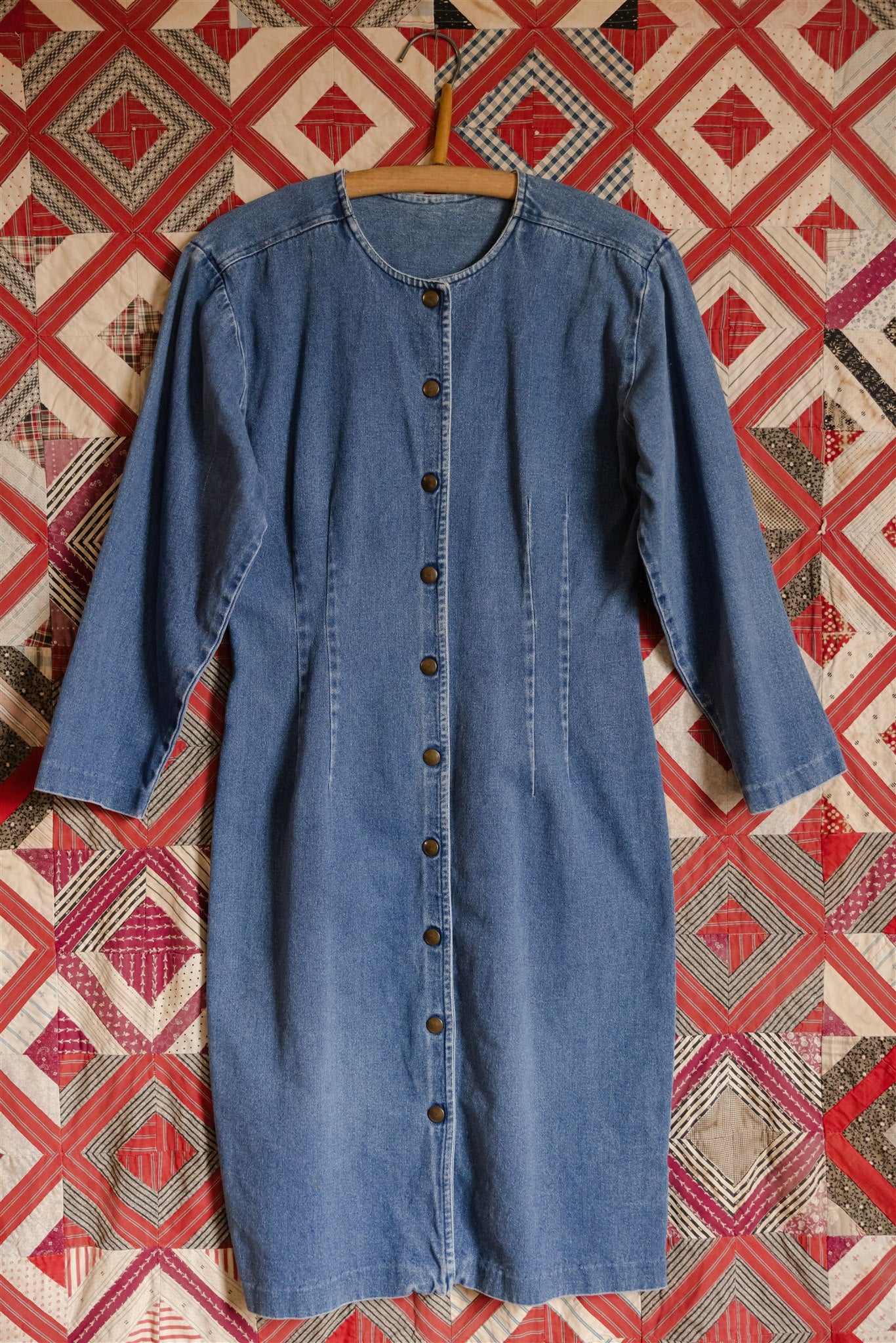 Denim Snap Dress