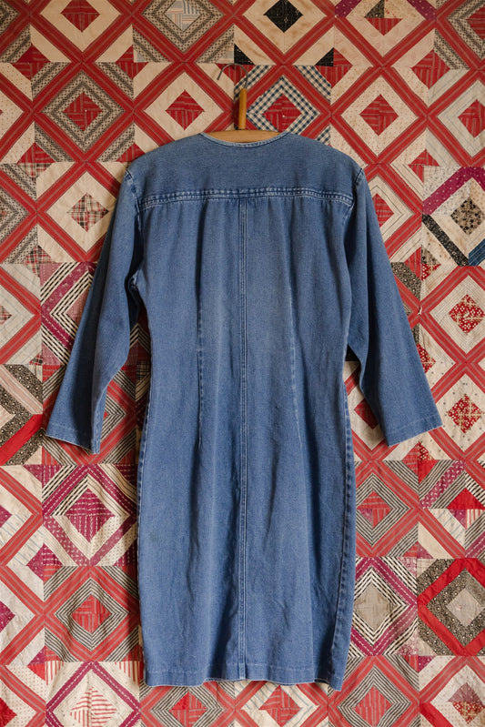 Denim Snap Dress