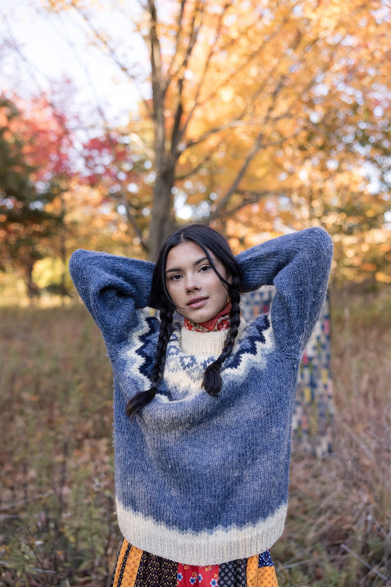 Denim Blue Icelandic Pullover