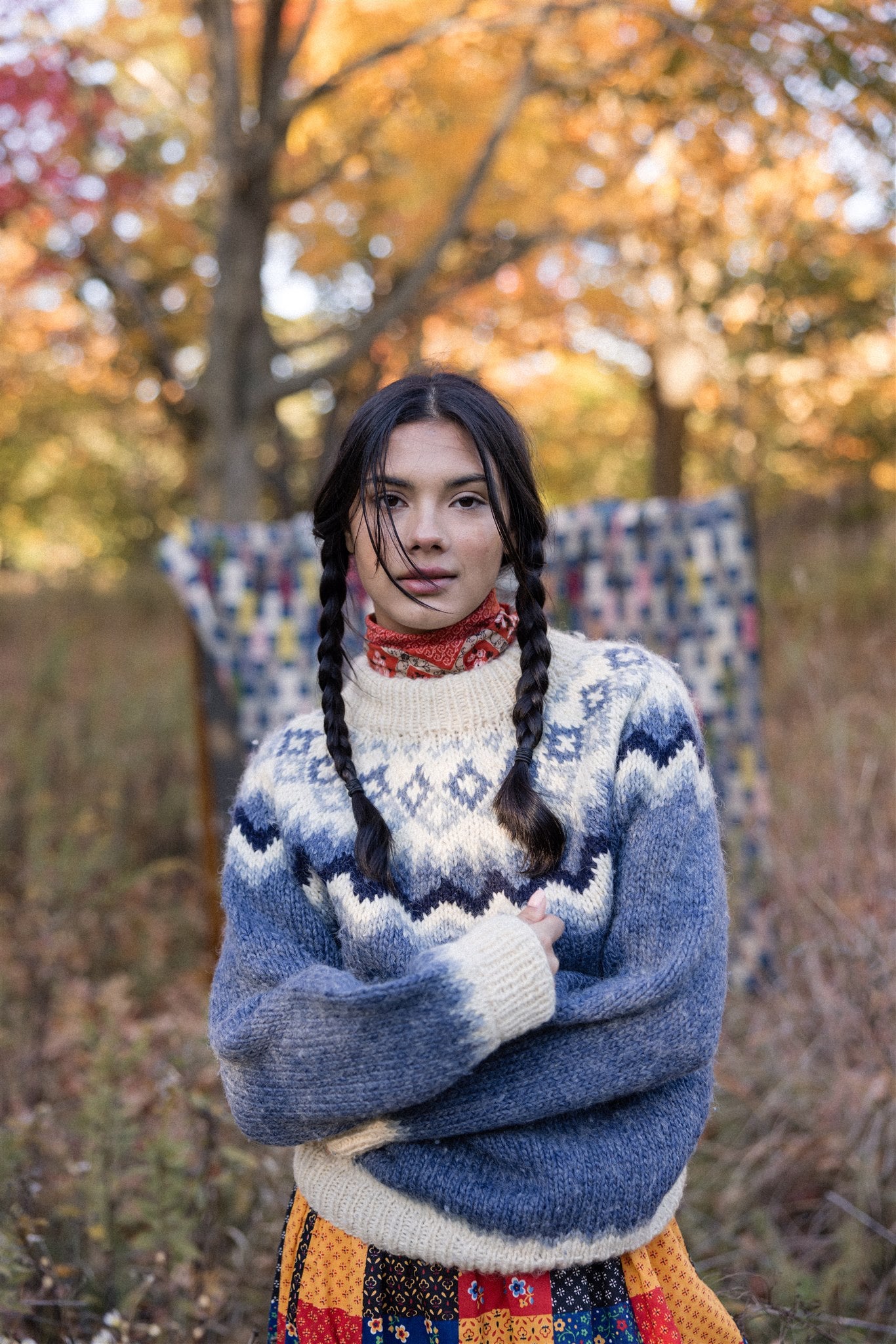 Denim Blue Icelandic Pullover
