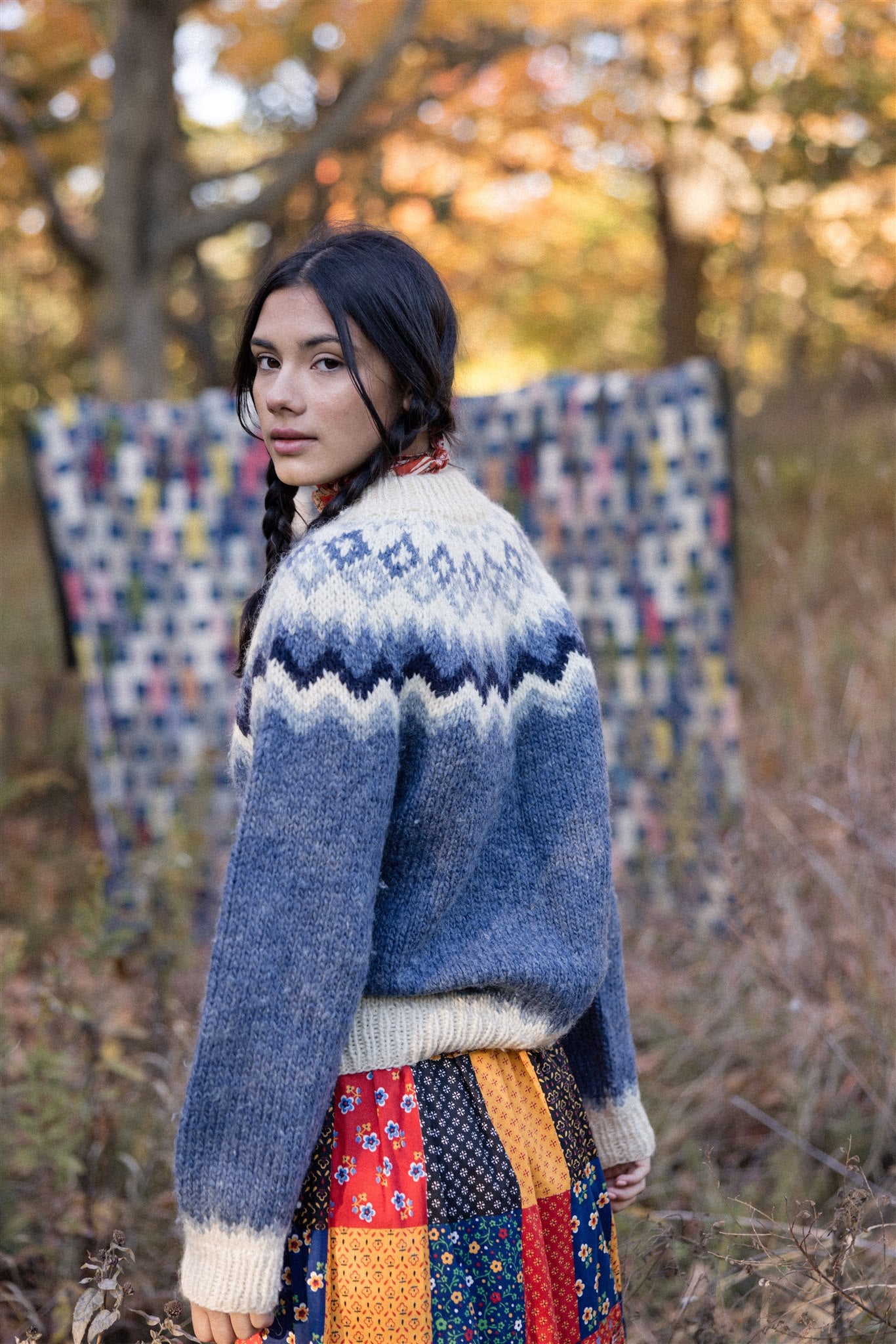 Denim Blue Icelandic Pullover