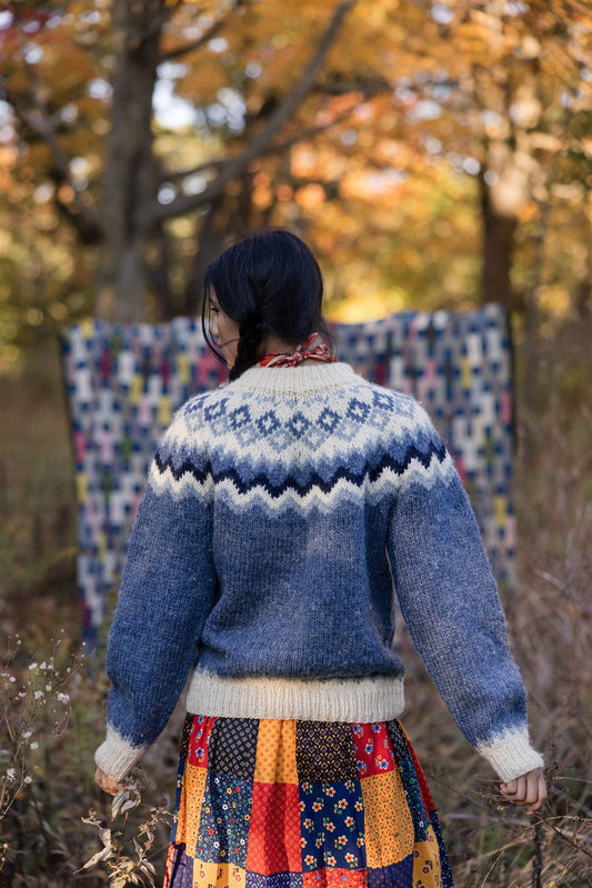 Denim Blue Icelandic Pullover