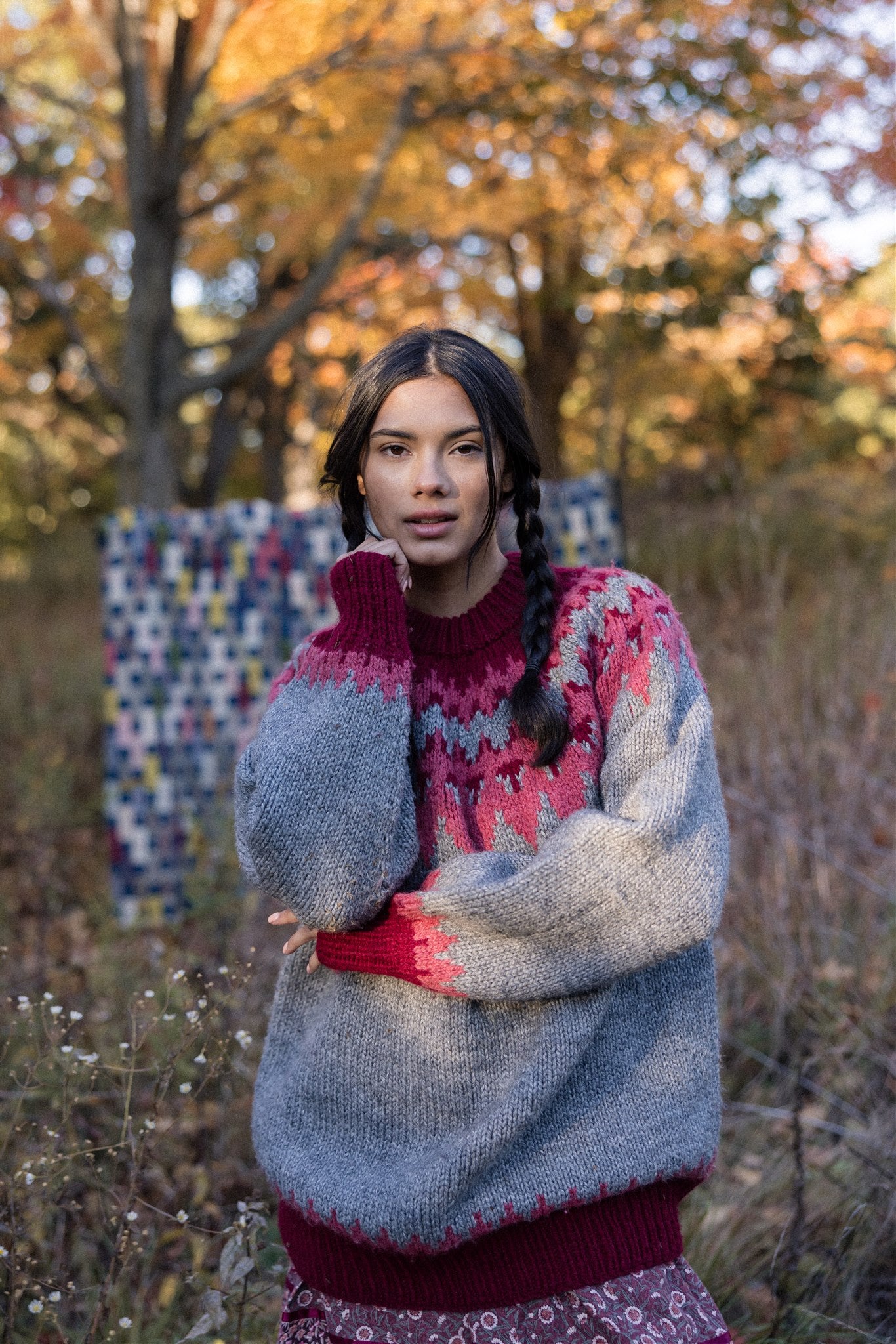 Mulberry Wine Icelandic Pullover
