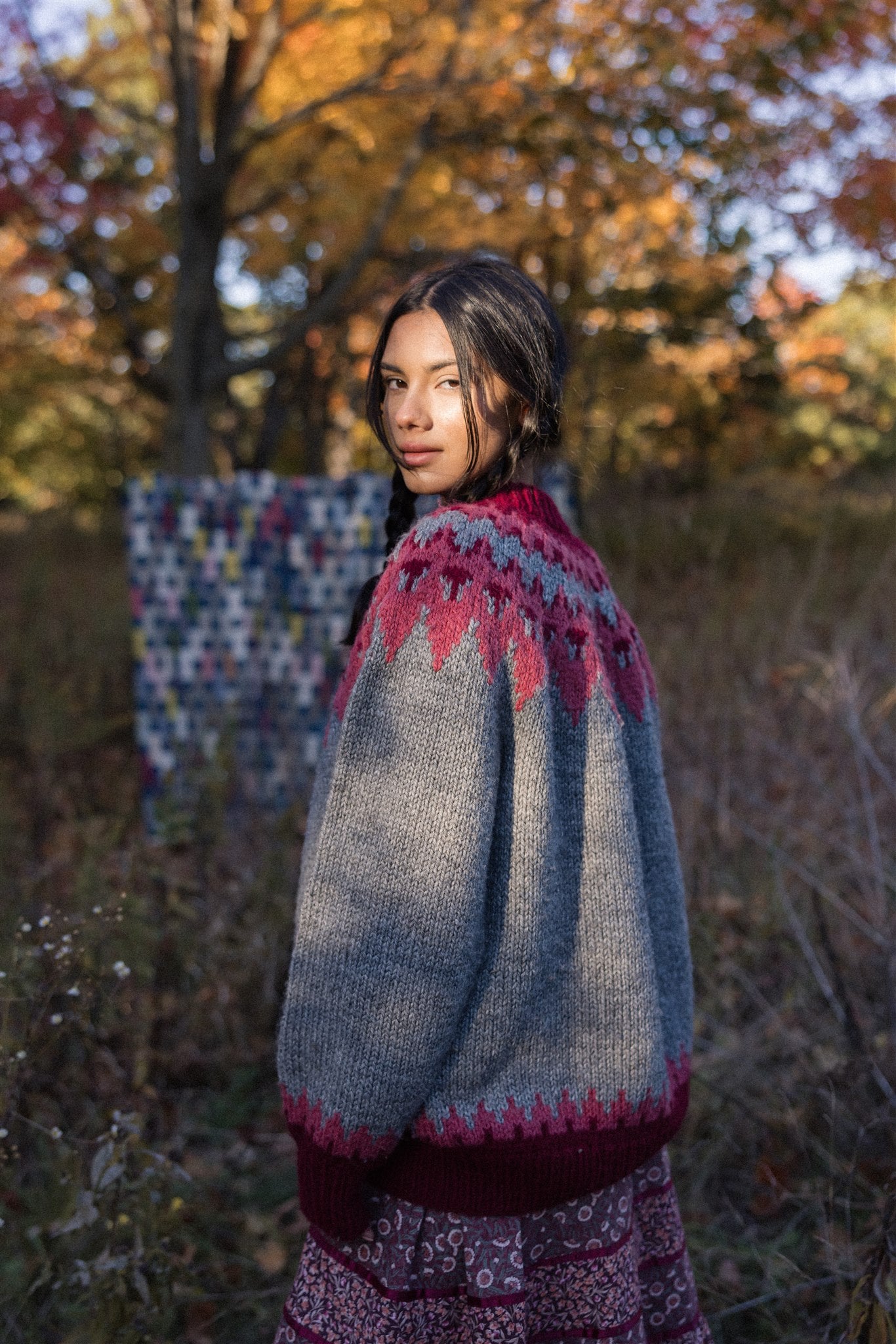 Mulberry Wine Icelandic Pullover