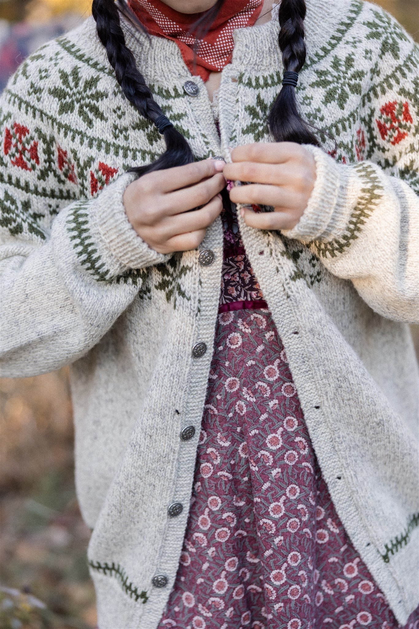 Fair Isle Danish Cardigan