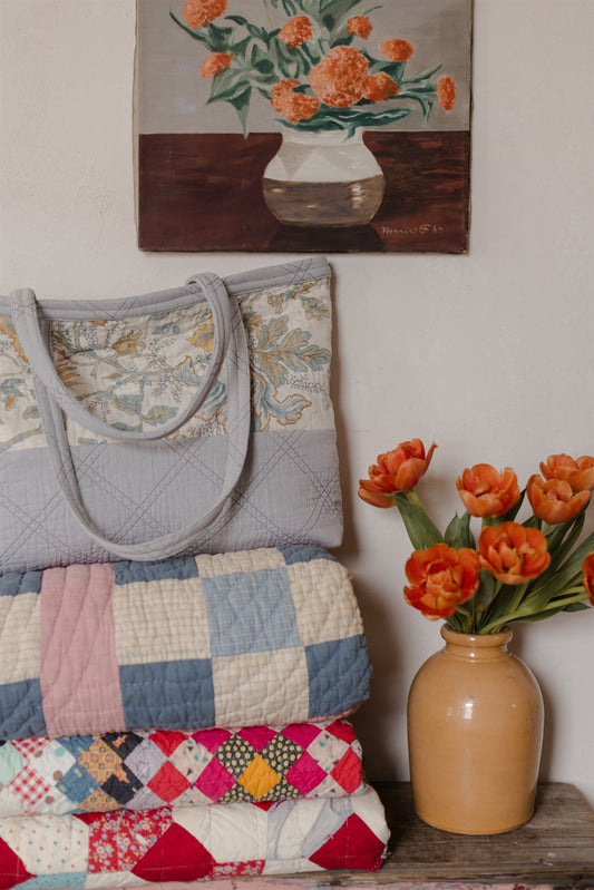 Mrs. Fraser's Tote | Blue Heather