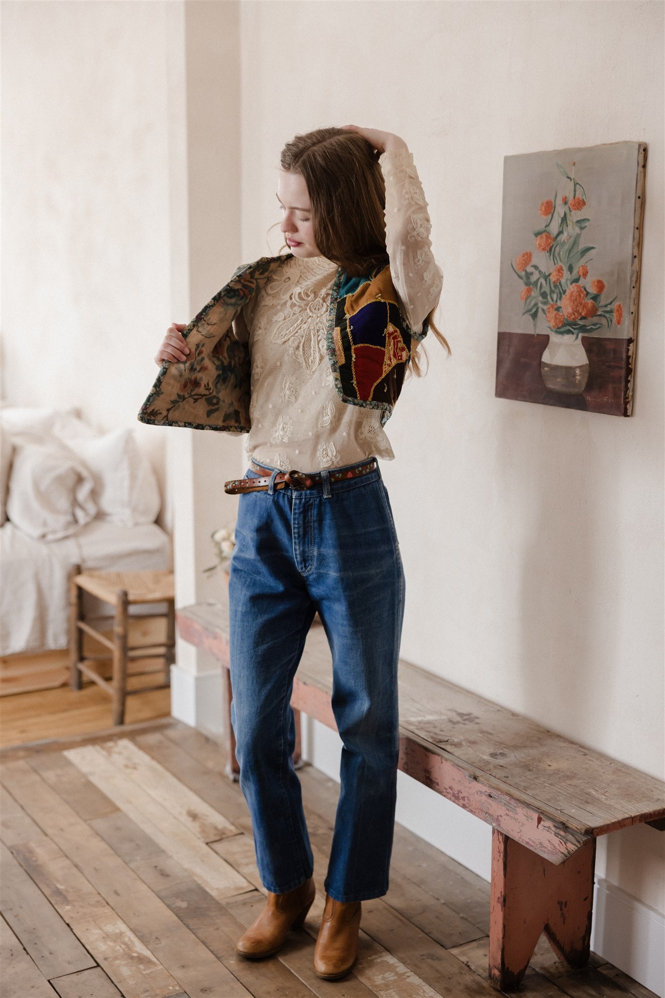 Margaux Folk Vest | Silk Road 1/3