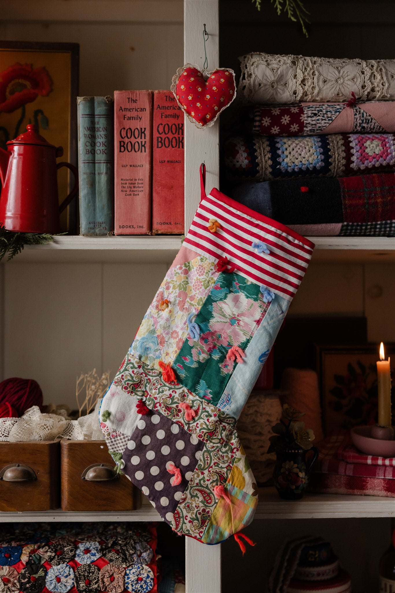 Heirloom Quilt Stocking