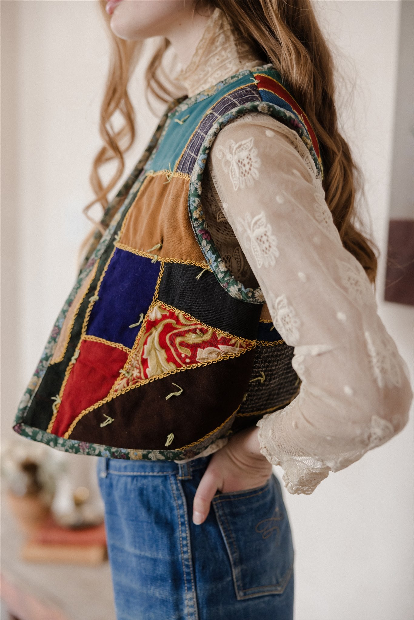 Margaux Folk Vest | Silk Road 1/3