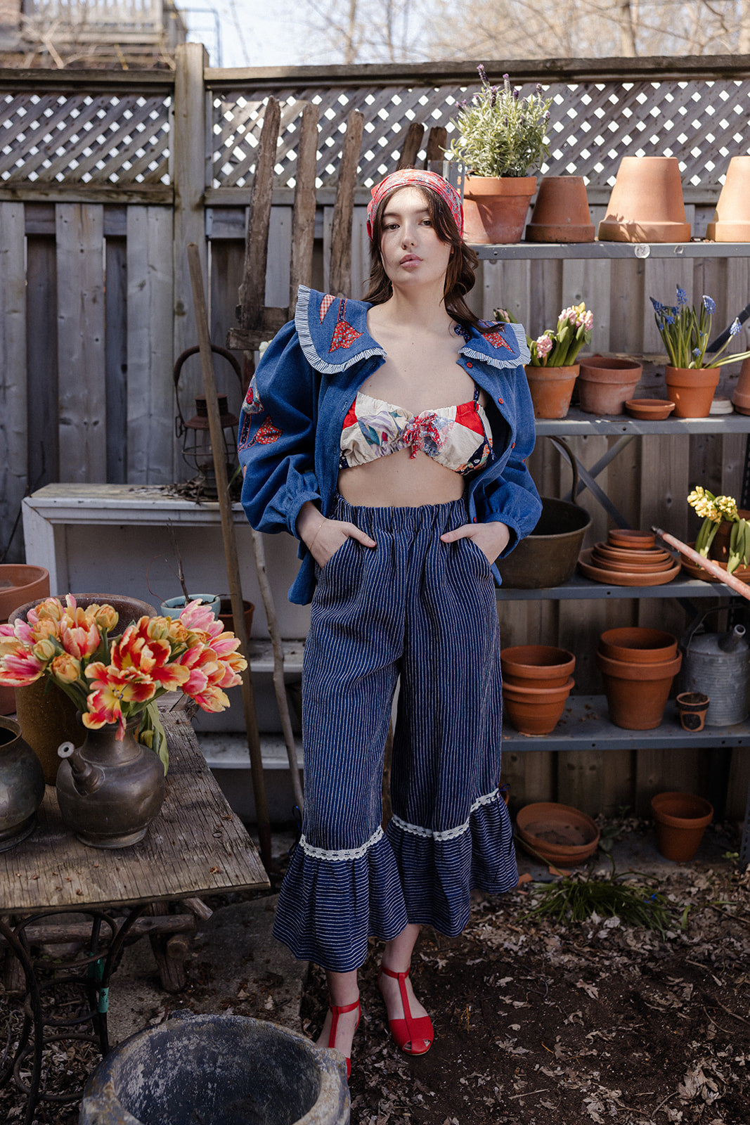 The Georgie Bloomer | Indigo