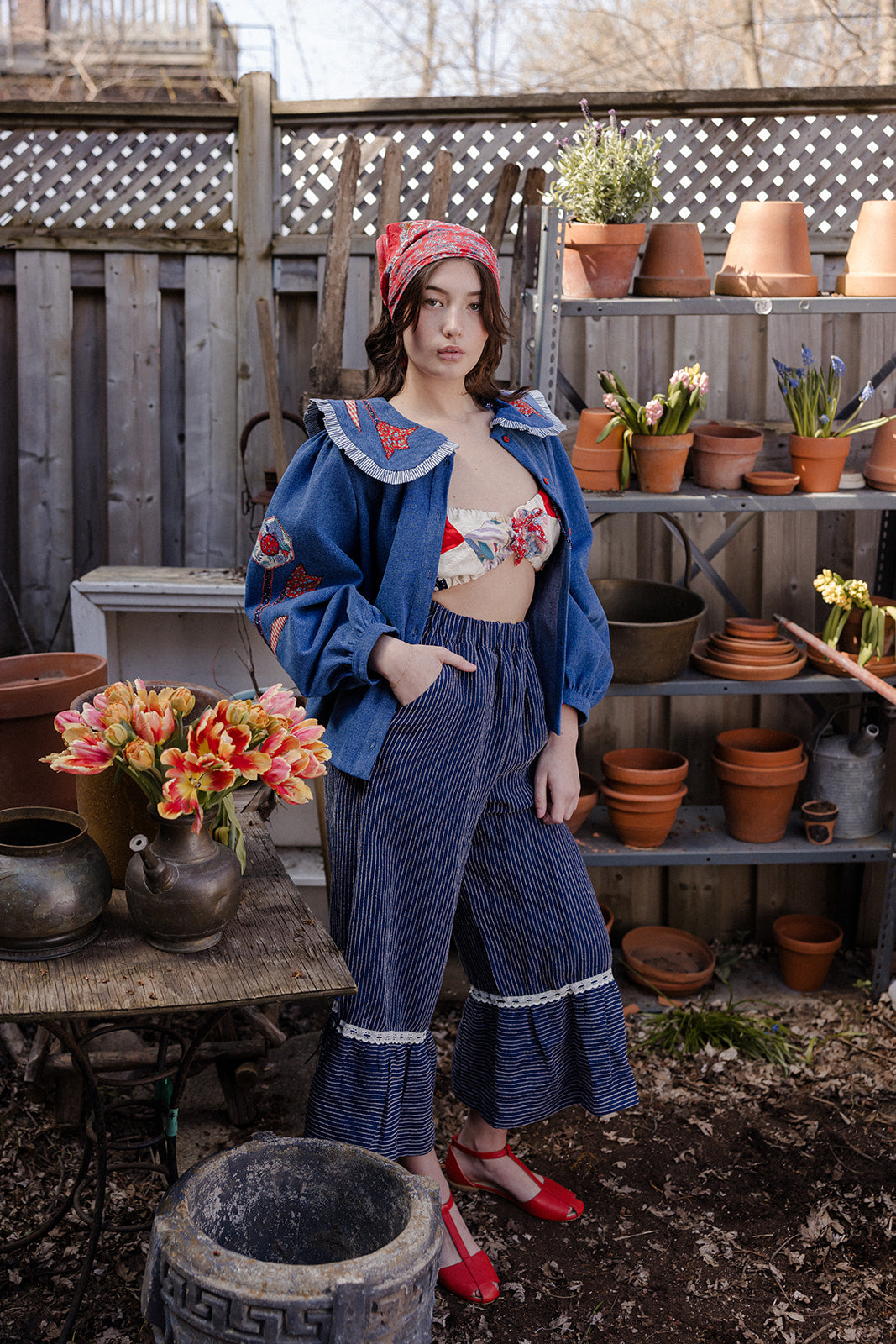 The Georgie Bloomer | Indigo