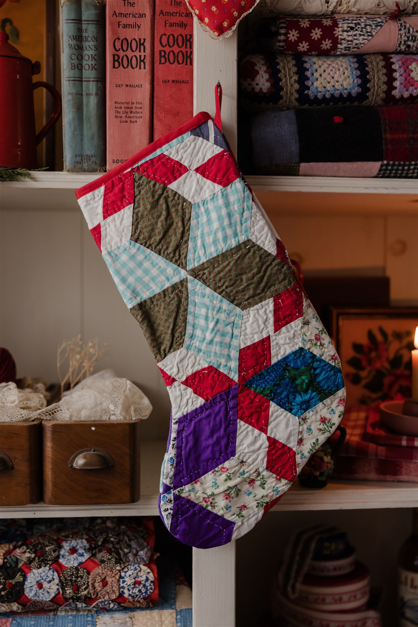 Heirloom Quilt Stocking