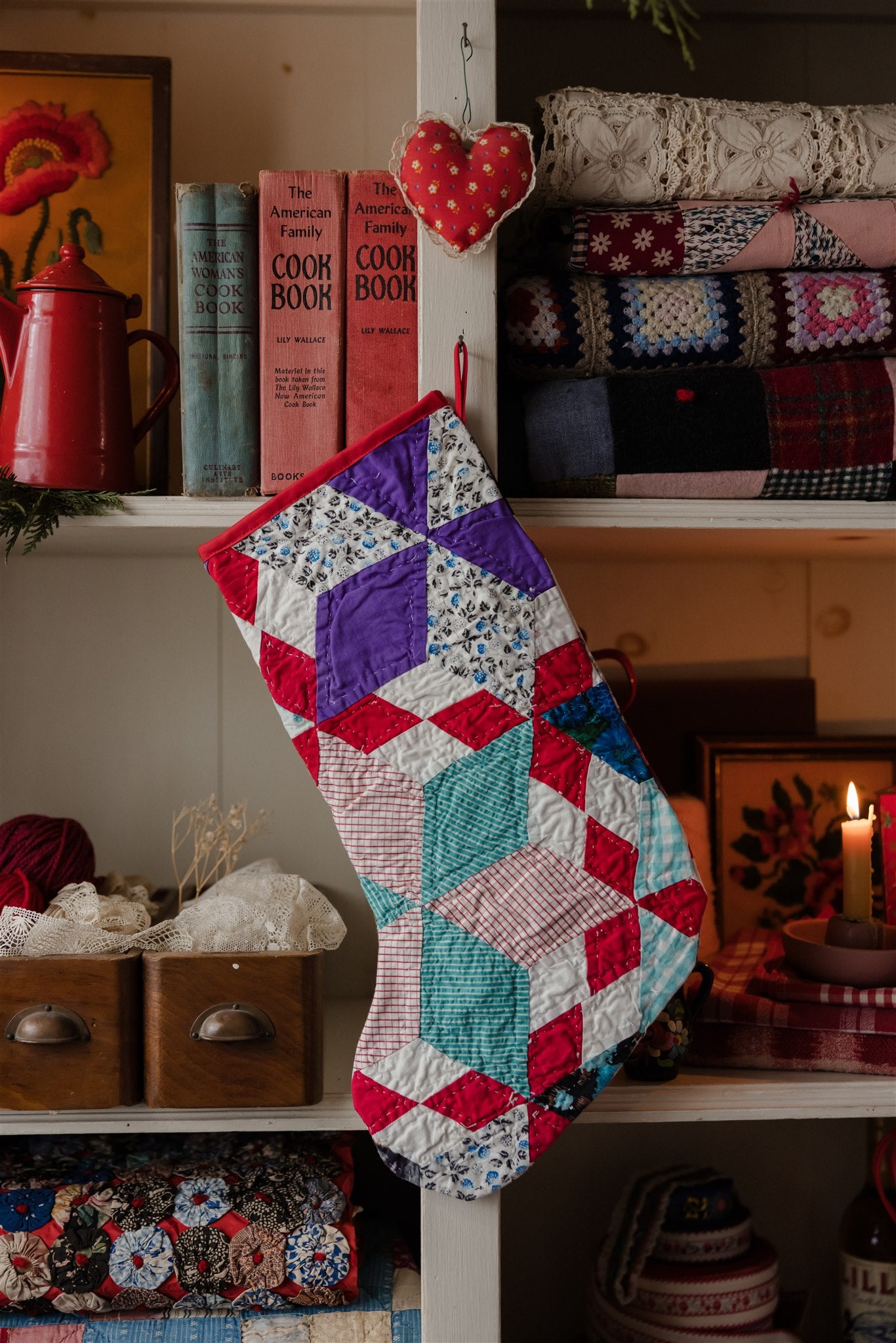 Heirloom Quilt Stocking