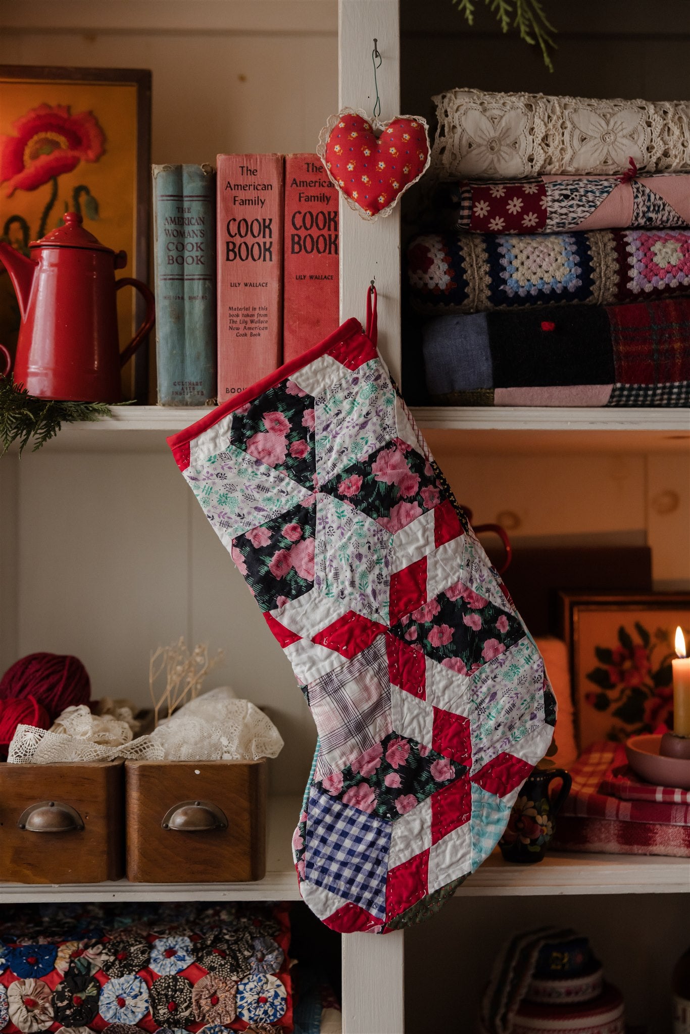 Heirloom Quilt Stocking