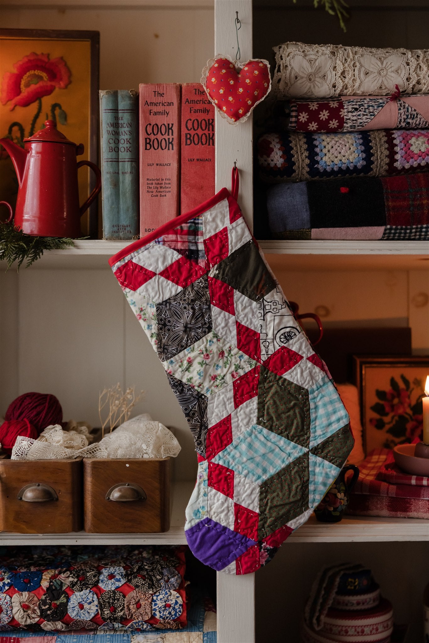 Heirloom Quilt Stocking