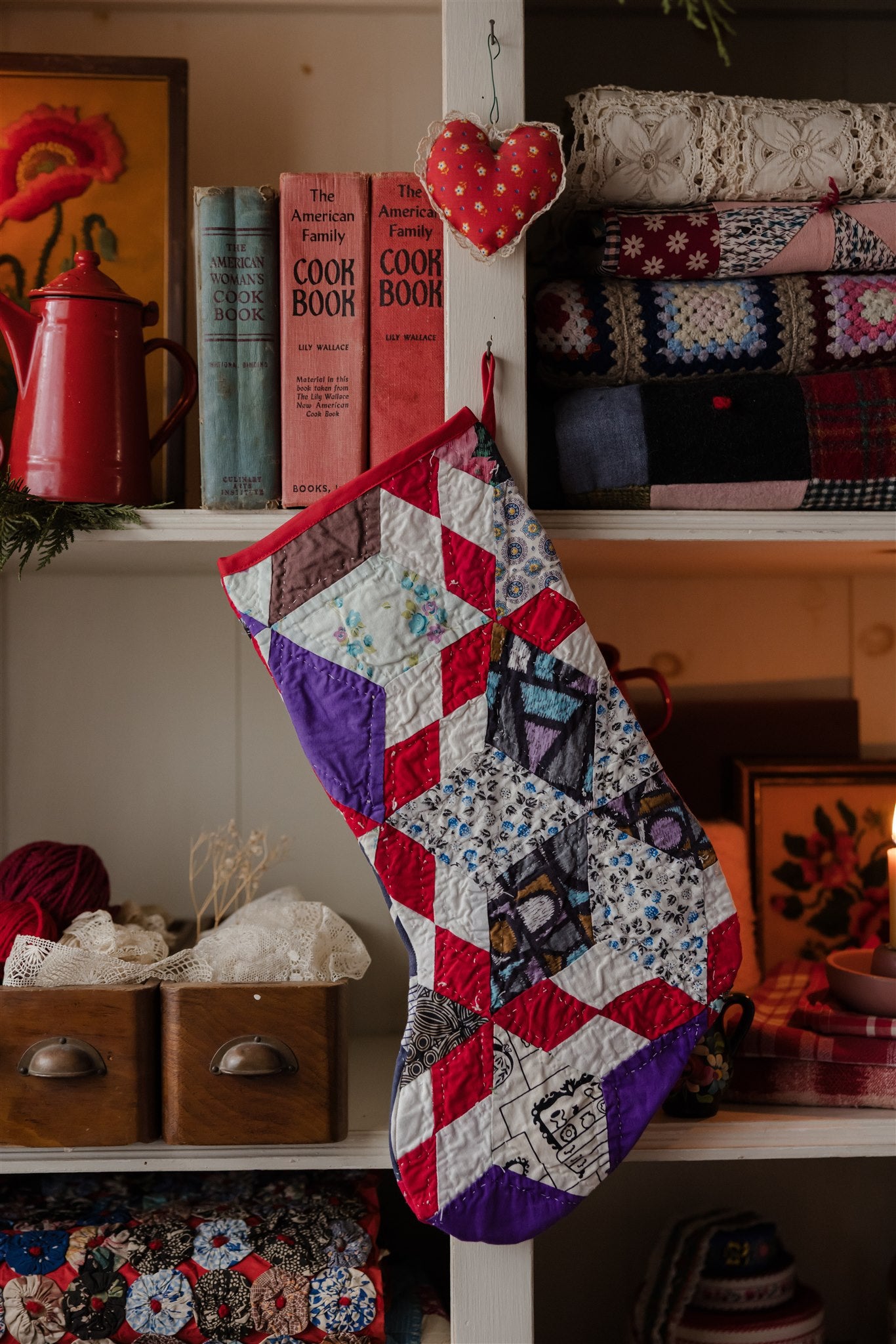 Heirloom Quilt Stocking