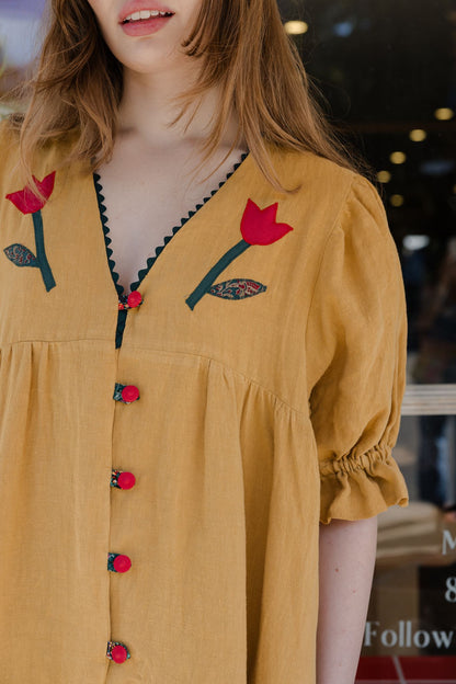 The Devon Dress | Saffron