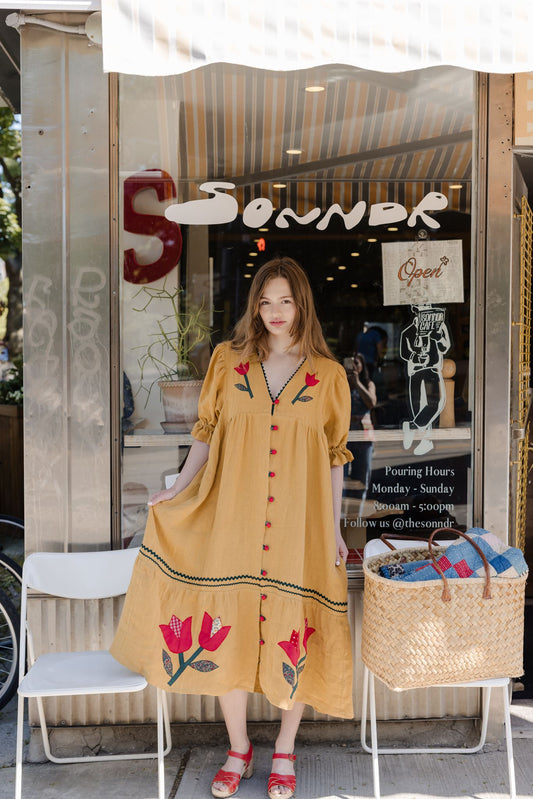 The Devon Dress | Saffron