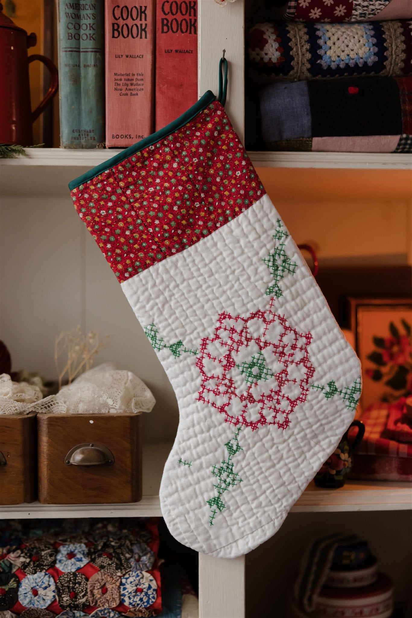 Heirloom Quilt Stocking