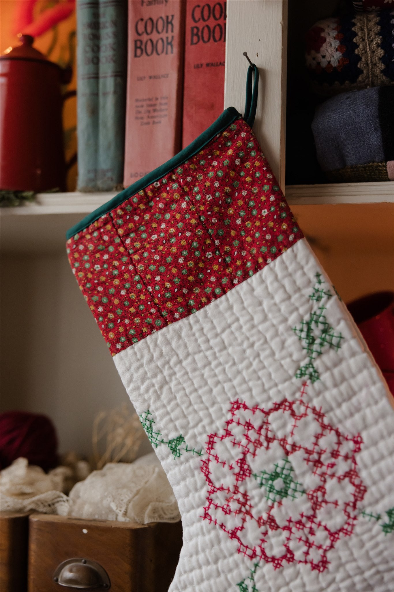 Heirloom Quilt Stocking
