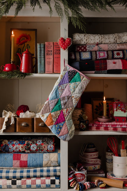 Heirloom Quilt Stocking