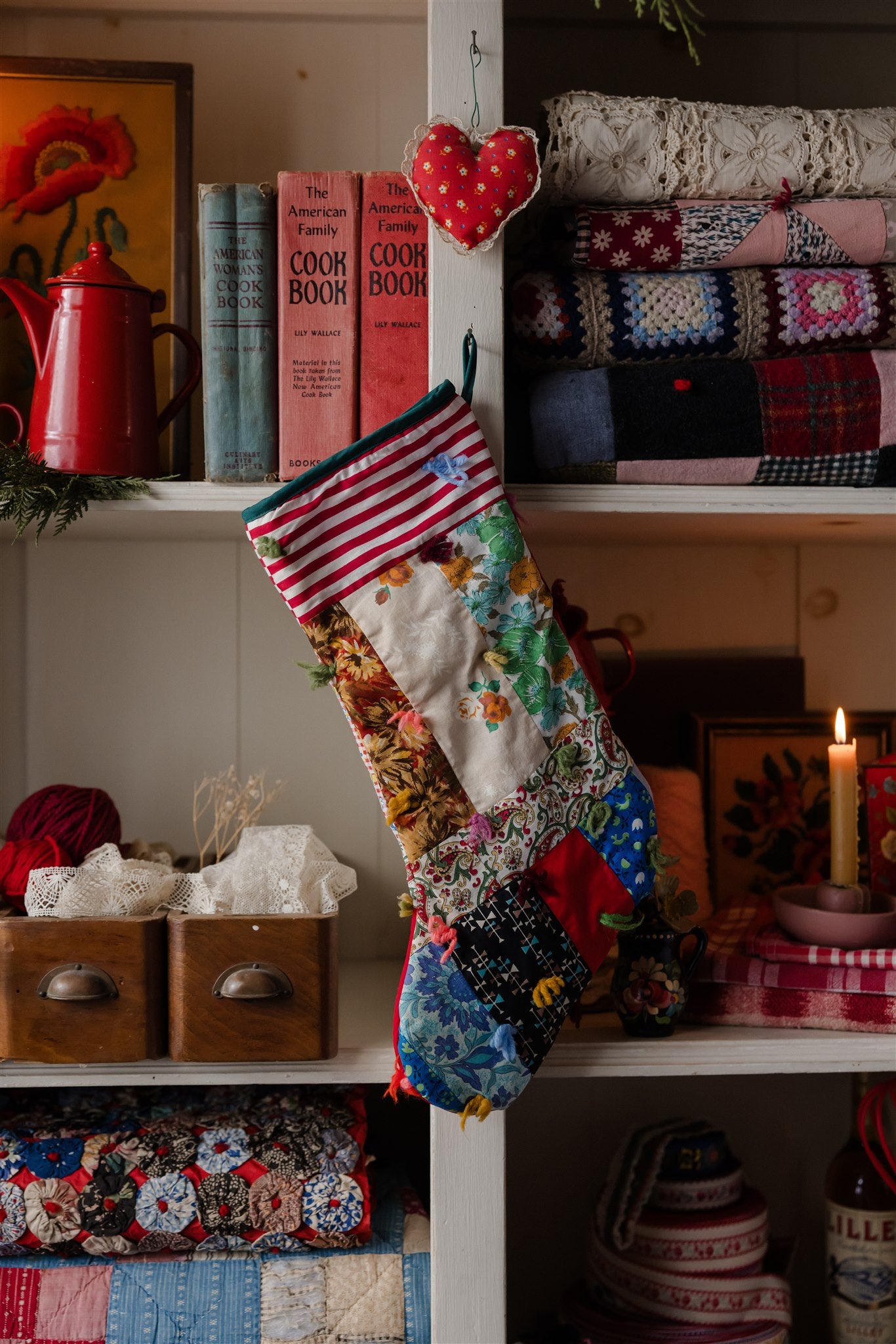 Heirloom Quilt Stocking