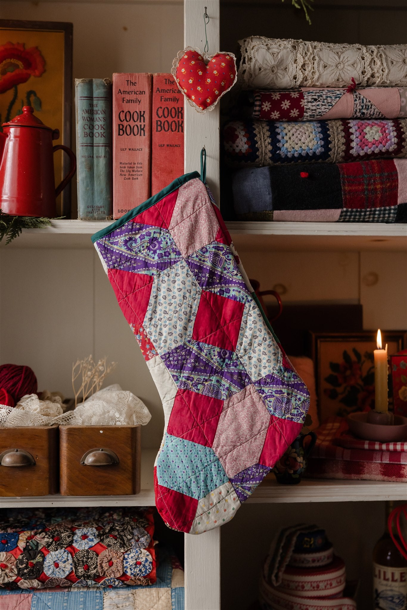 Heirloom Quilt Stocking