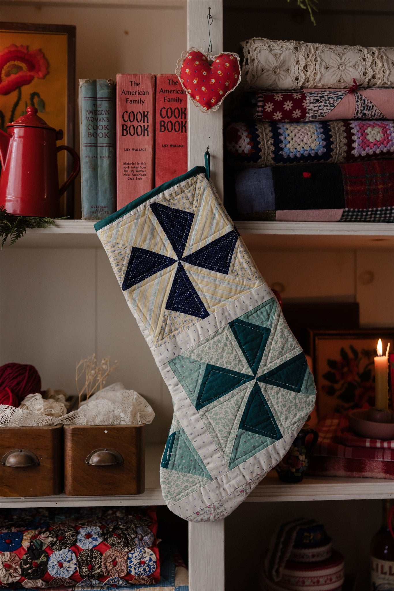 Heirloom Quilt Stocking