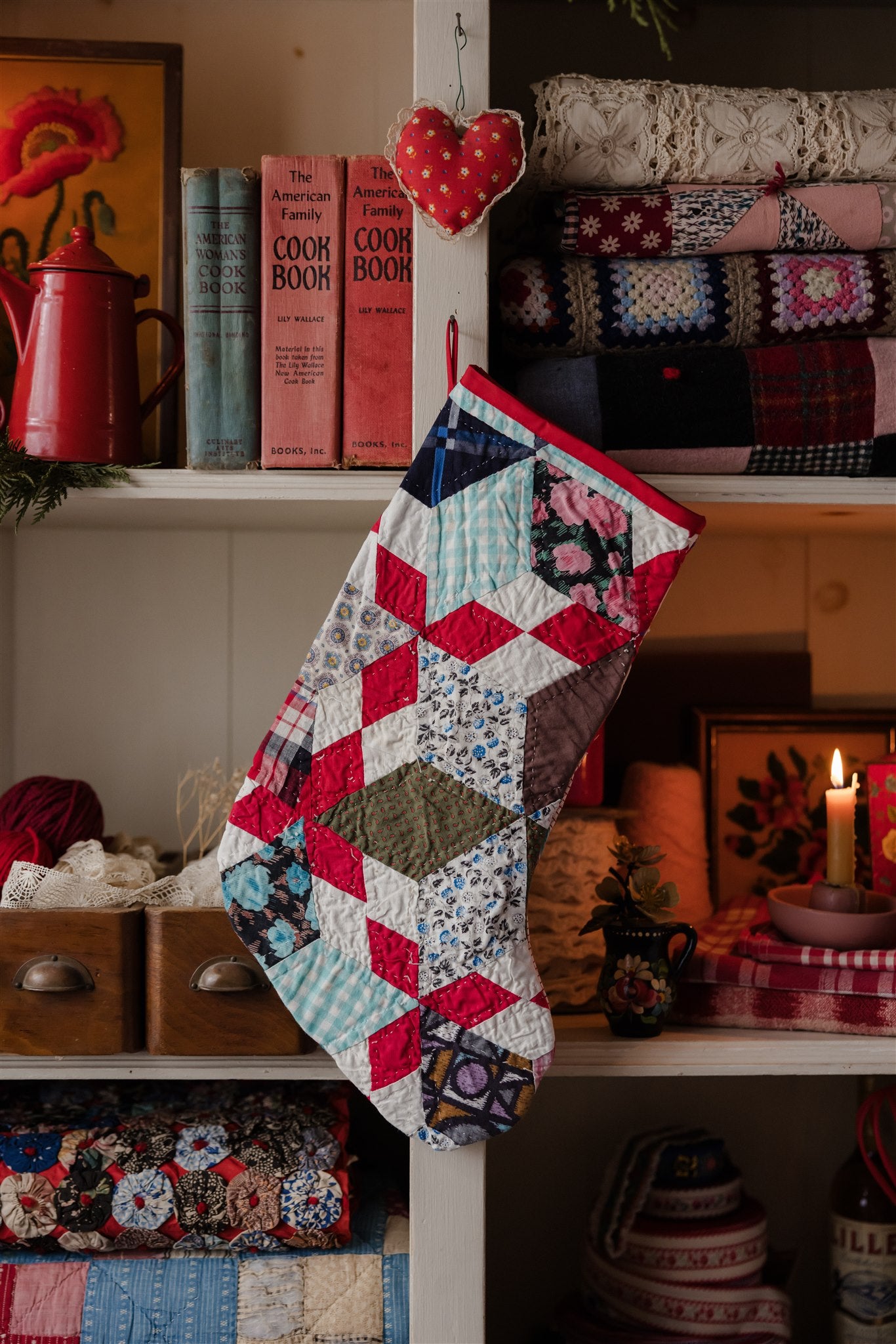 Heirloom Quilt Stocking