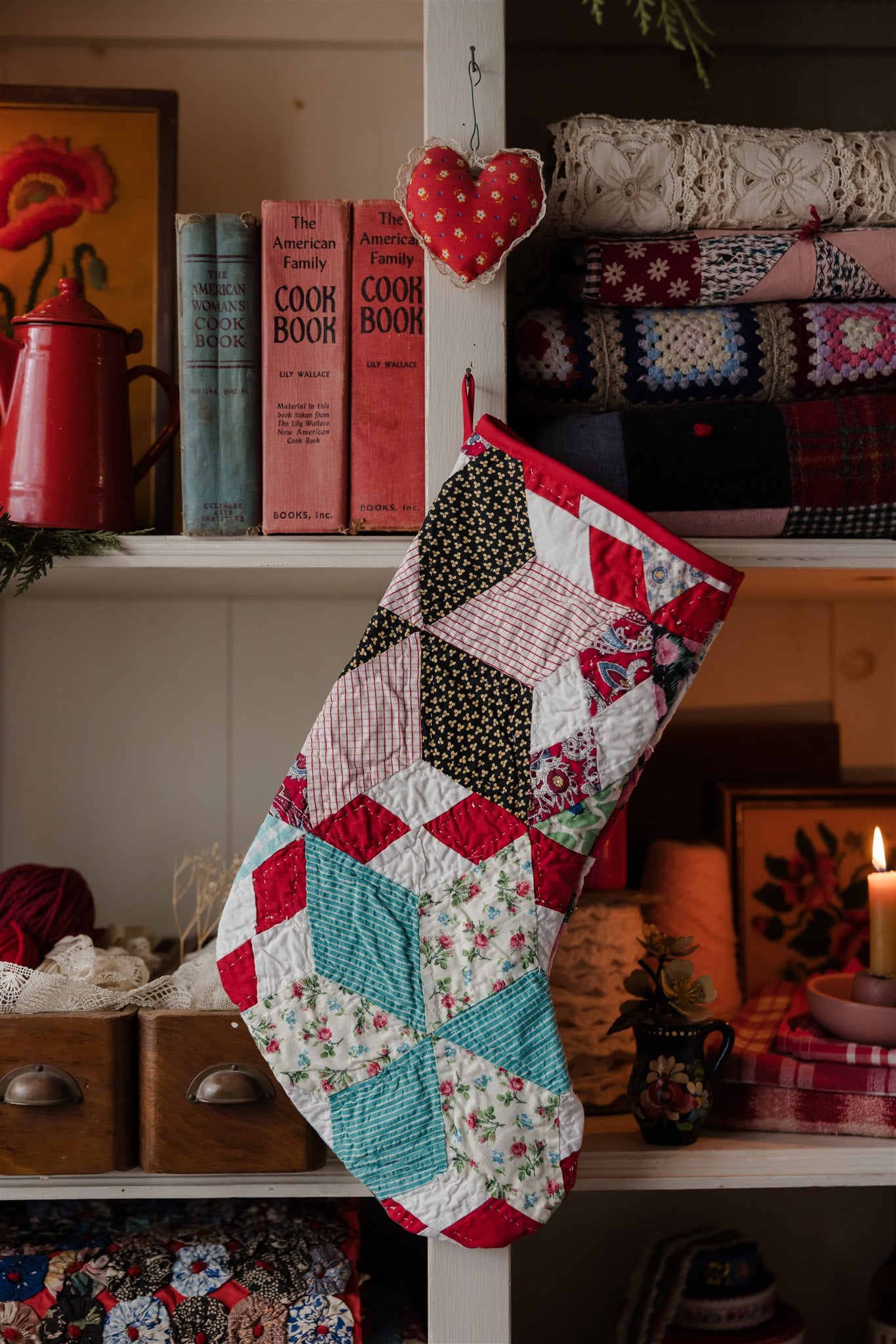 Heirloom Quilt Stocking