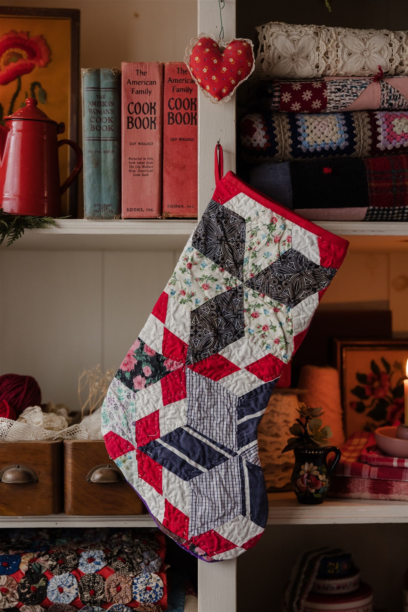 Heirloom Quilt Stocking