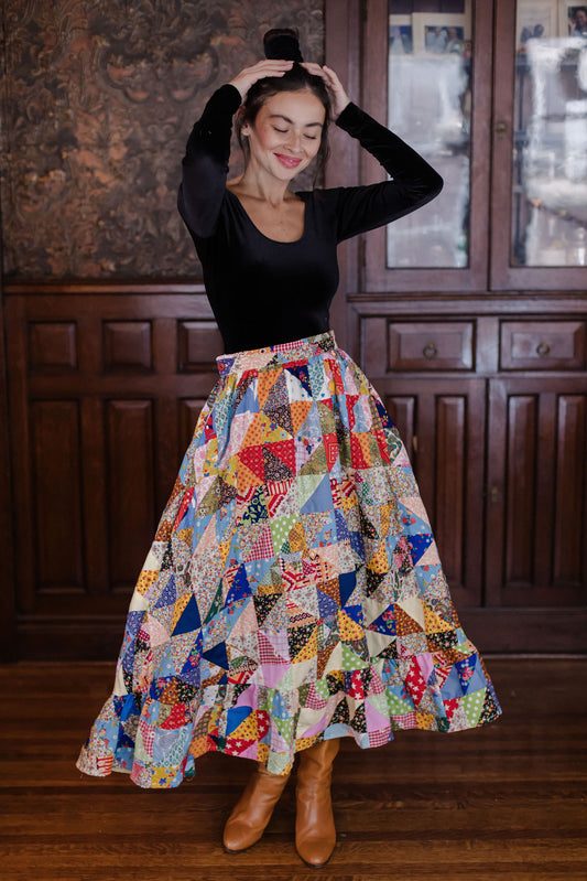 THE PATCHWORK PLOUGH SKIRT