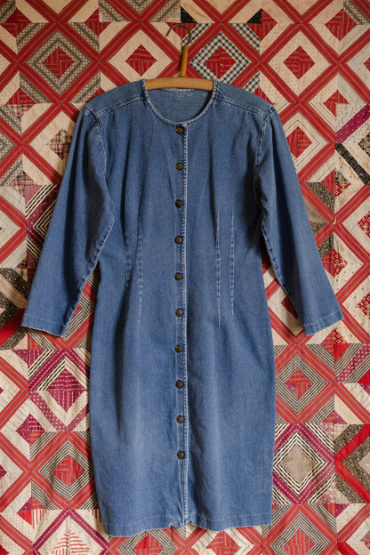Denim Snap Dress