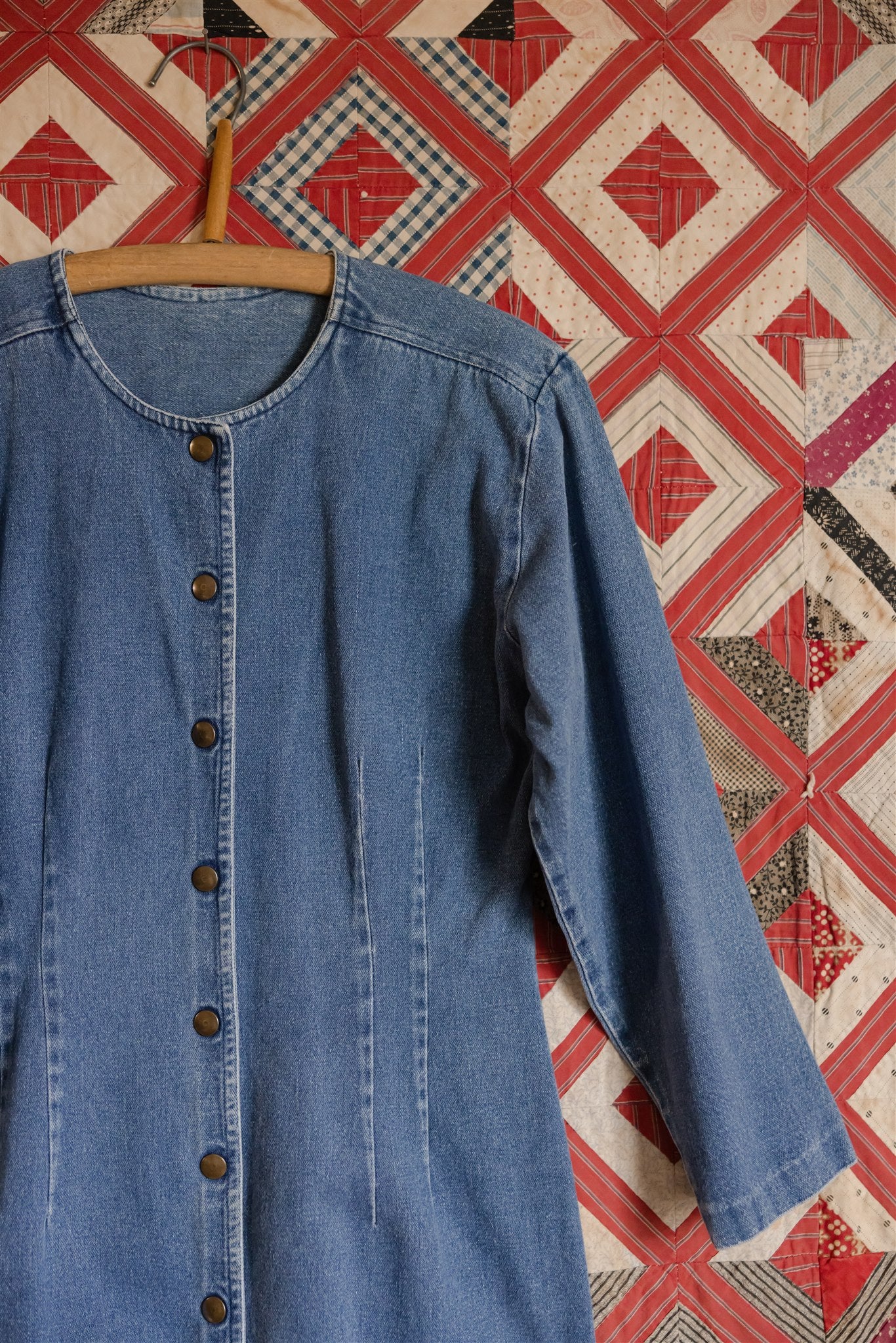 Denim Snap Dress