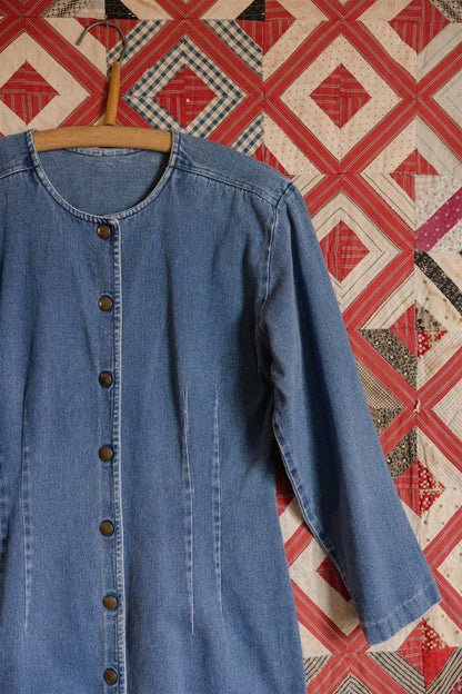 Denim Snap Dress