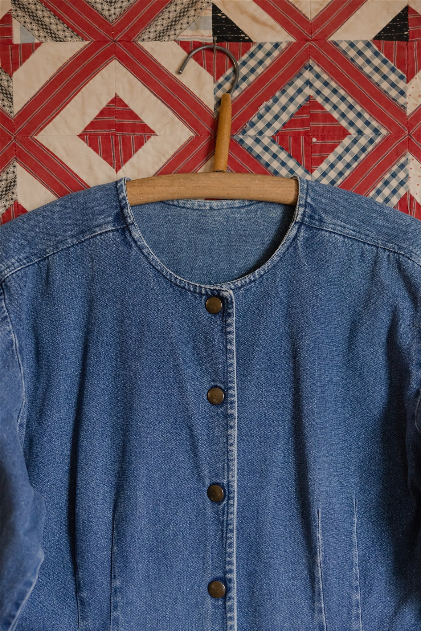Denim Snap Dress