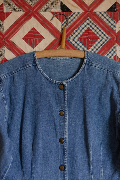 Denim Snap Dress