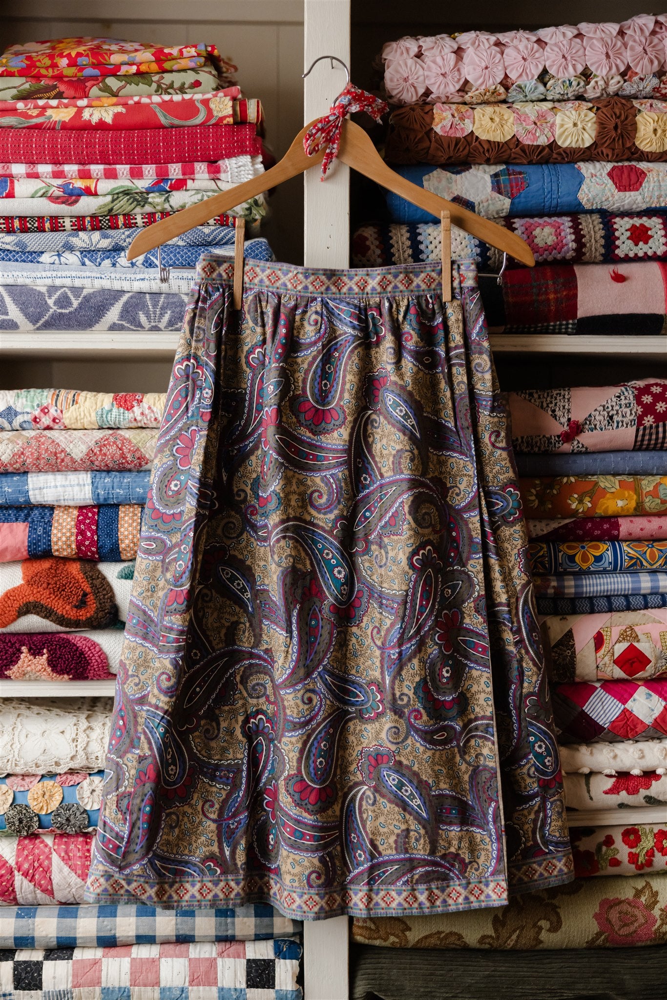 Paisley Wrap Skirt