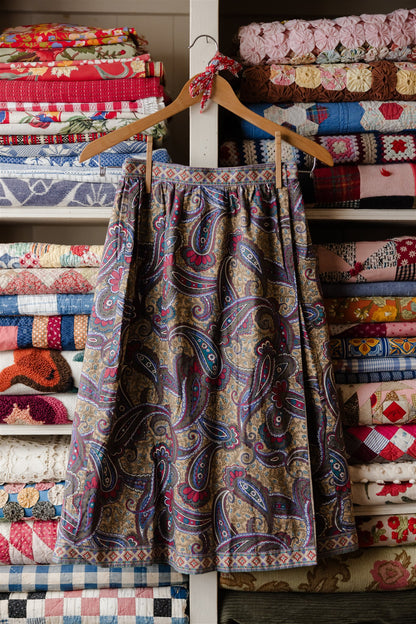 Paisley Wrap Skirt