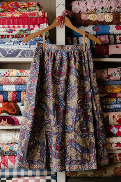 Paisley Wrap Skirt