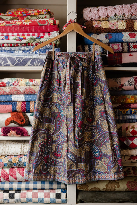 Paisley Wrap Skirt