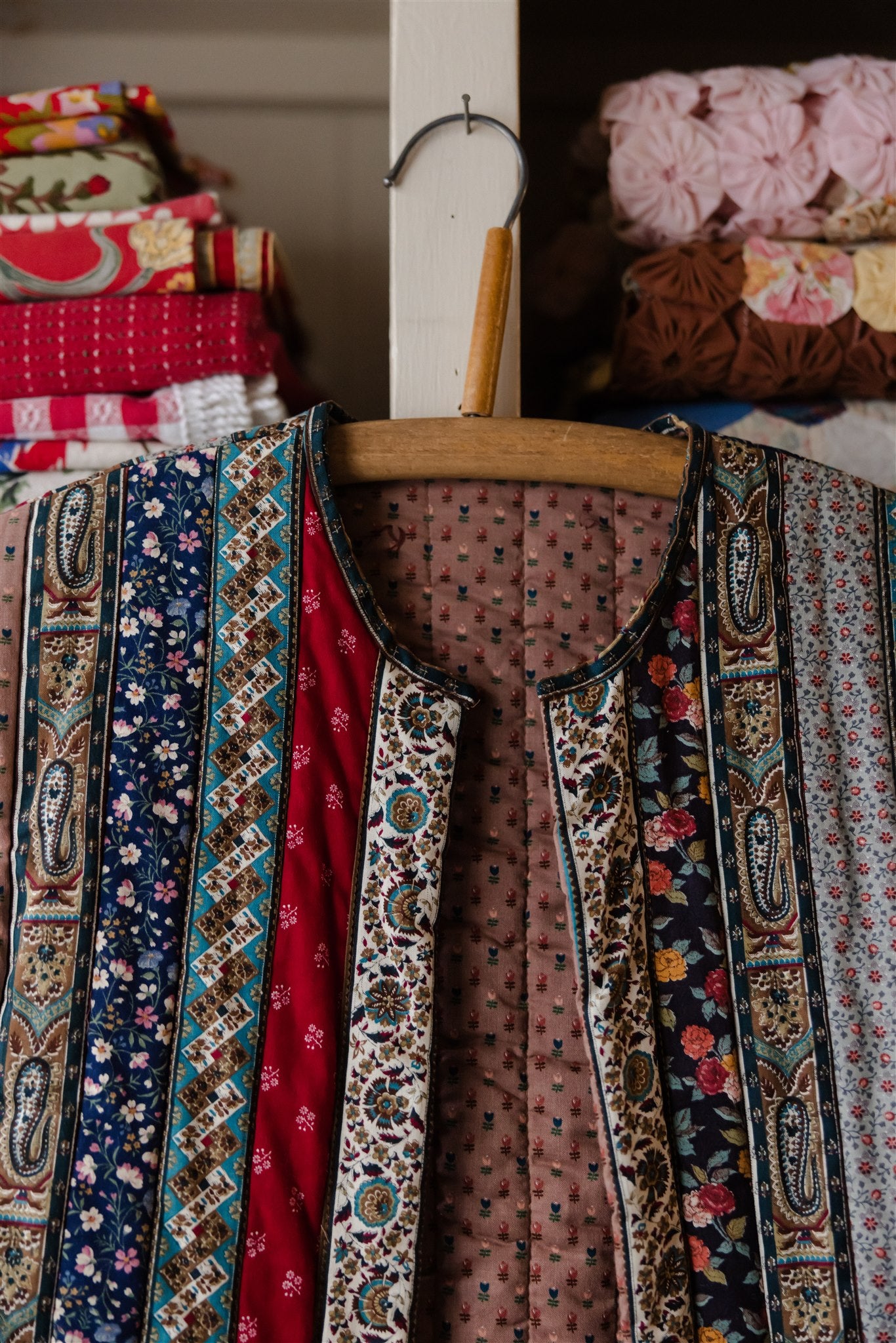 Quilted Folk Vest