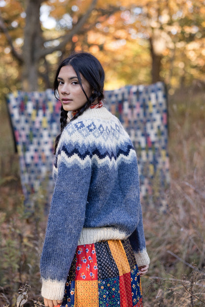 Denim Blue Icelandic Pullover